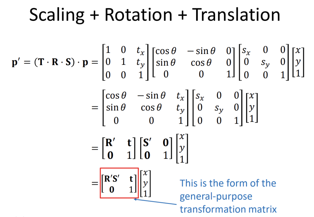 Combining Matrix Transformations