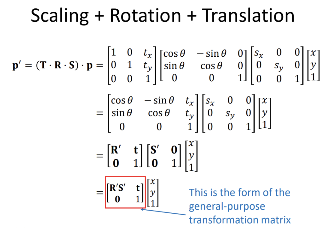 Transformation matrix