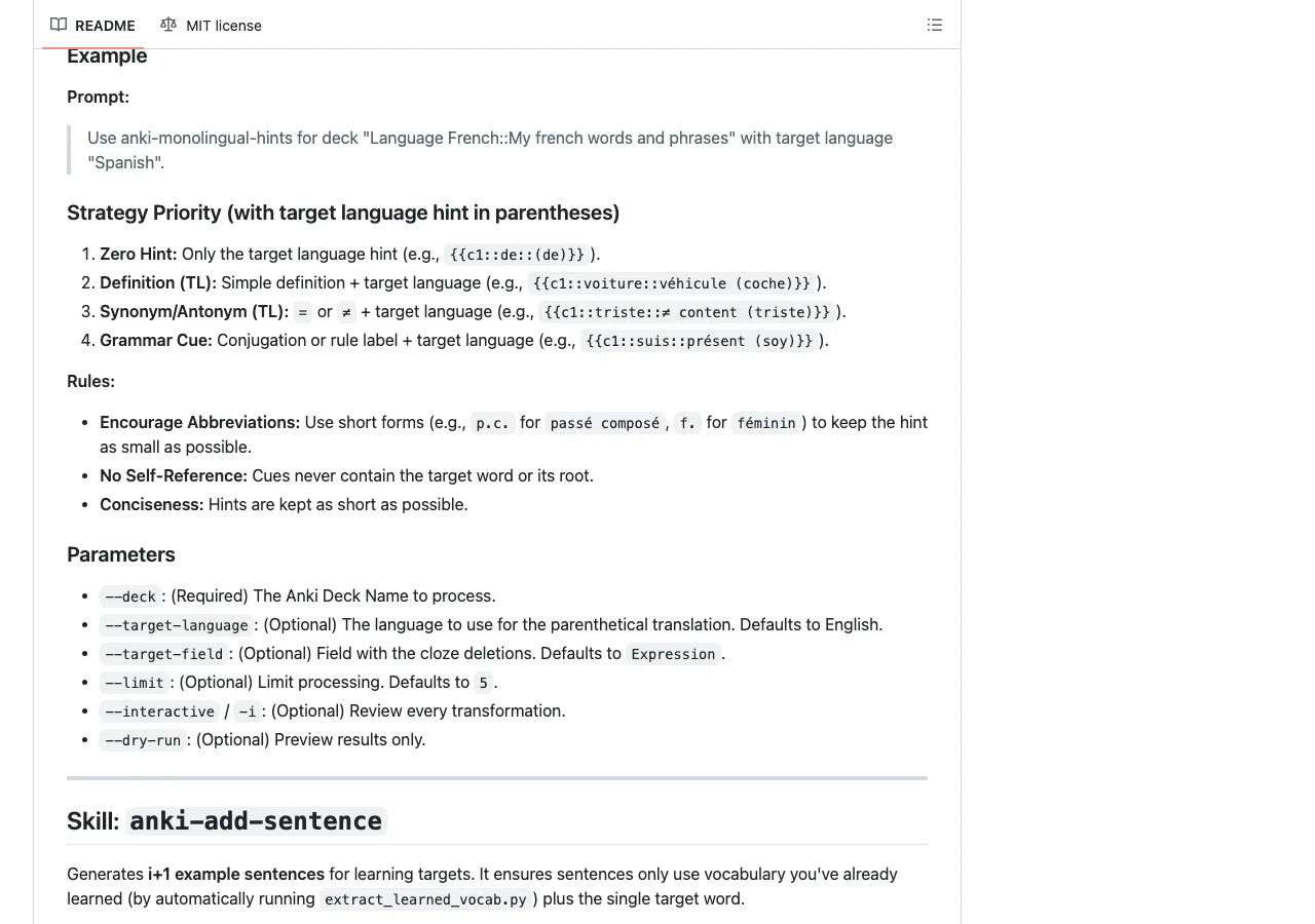 Anki Decks GitHub repository README.